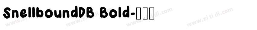 SnellboundDB Bold字体转换